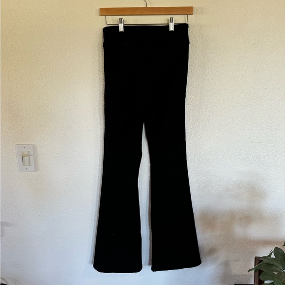 NWT FRAME The Jetset Flare Front Slit Pants in Black - Picture 4 of 7